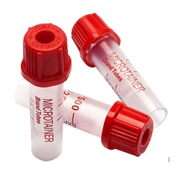 [STSSBSDM1R-] TUBE, PRELEVEMENT CAPILLAIRE,ss additif, rouge (Microtainer)