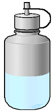 FLACON COMPTE-GOUTTES, plastique, 60 ml