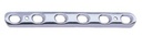 1/3 TUBULAR PLATE, with collar, 5 holes, 64 mm