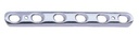 PLAQUE 1/3 TUBE, avec collet, 5 trous, 64 mm