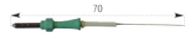 (Bistouri MS2P/MC2) ELECTRODE AIGUILLE 0,5x70mm réut.11T5CI