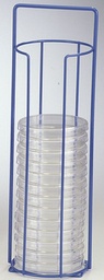 [ELABPEDI0RA2] PORTOIR pour boîte de Petri Ø 90mm, epoxy, individuel
