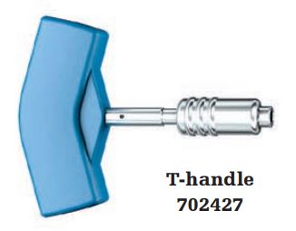 T-HANDLE, small, Elastosil, AO quick coupling