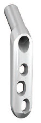 KEYED HIP-PLATE, Omega 3,stand.barrel,4holes,140°,79mm,ste