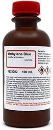 [SLASMETB1S1] METHYLENE BLUE,  Löffler’s solution, 100 ml, bot.