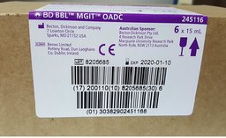 [ELAEFLUC303] (MicroMGIT) OADC ENRICHMENT, 6 vials, kit [BD-245116]