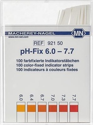 [ELABPAPEPH7] PAPER, pH INDICATOR, 6.0 to 7.7, graduation 0.3/0.4, strip