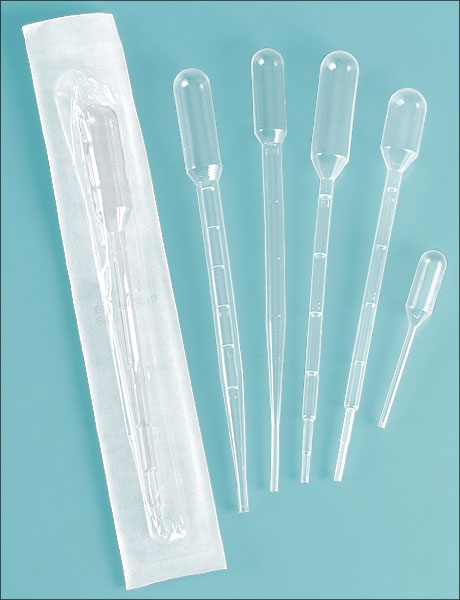 PIPETTE DE TRANSFERT, graduée, plastique, stérile, u.u.