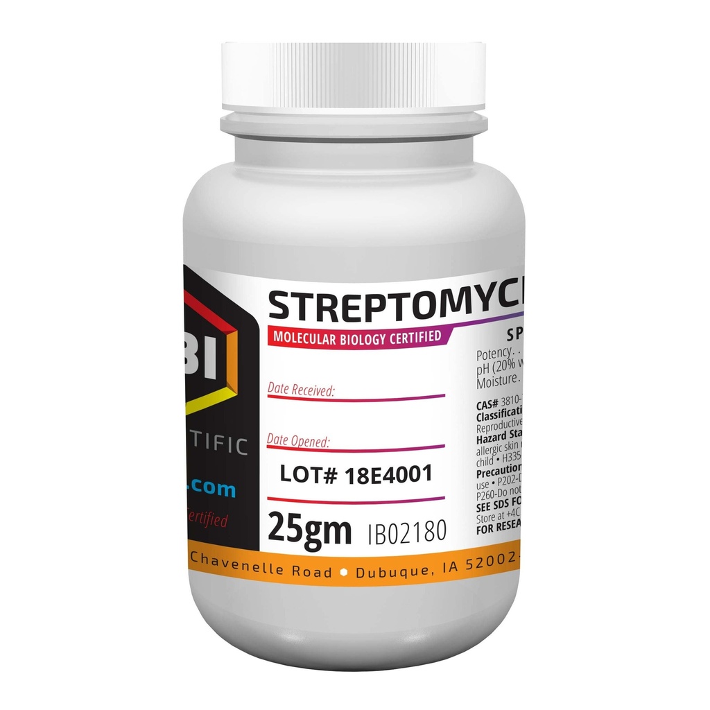 STREPTOMYCIN, powder, 25 g [Sigma-D5155-25G]