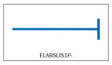 ETALEUR, forme T, pour frottis sanguins, plastique, biseauté