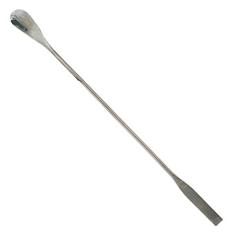 SPATULE double, type analyse, inox