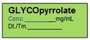 ETIQUETTE pour Glycopyrronium, rouleau