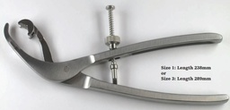 [STRY702945] SELF CENTERING REPOSITIONING FORCEPS, swivel head, size 1