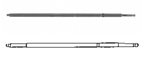 SCREWDRIVER, hex 3.5 mm x 140 mm, AO fitting