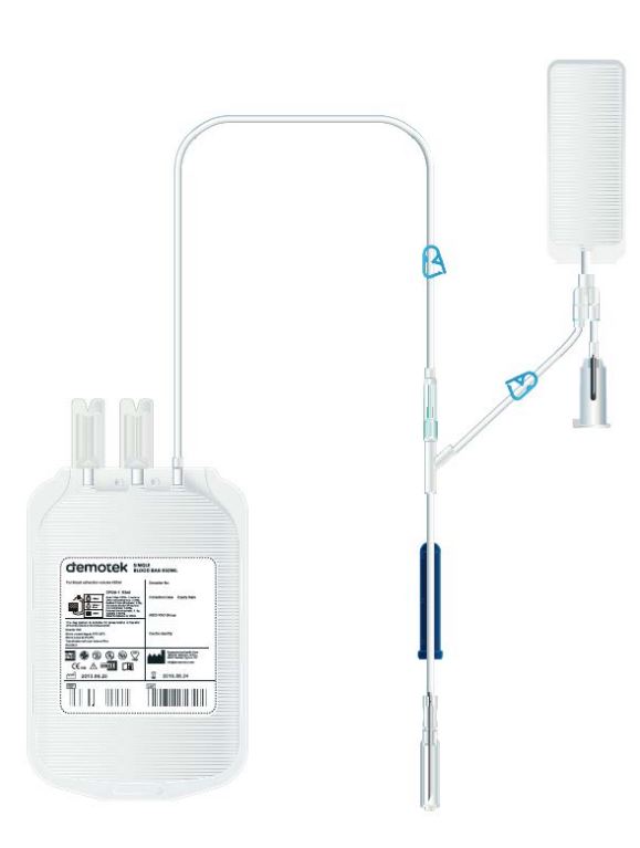 BLOOD BAG + diversion pouch, single, CPDA1, 450 ml, s.u.