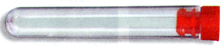 TUBE, Ø 12 mm, plastic, sterile, 5 ml + PLUG