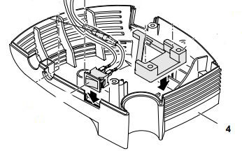 (nebulizer PARI BOY SX) BOTTOM HOUSING BLUE 85E3021