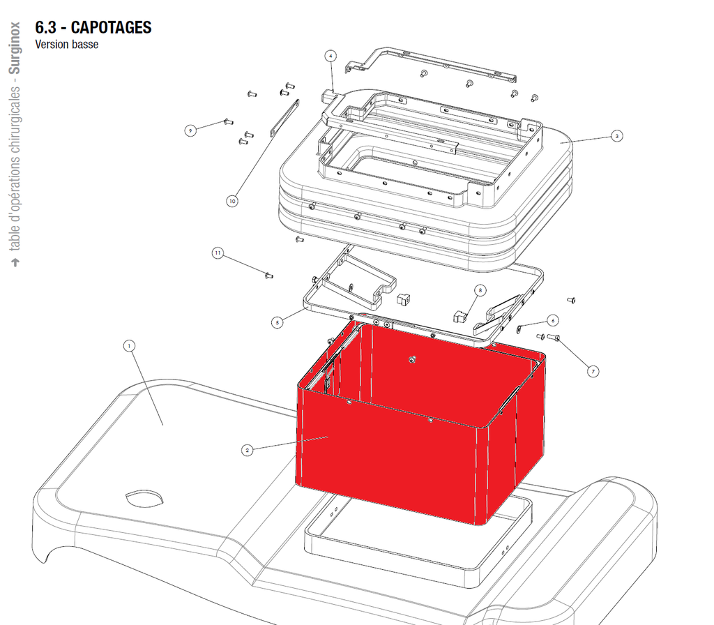 (op. table Stéris) HOOD COLLAR V543801998