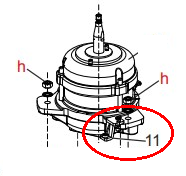 (cent. Hettich EBA200) MAGNET HOLDER E3786