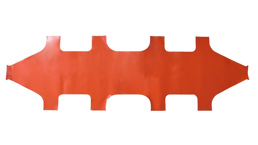 (Stretcher, foldable 4,  Alu.) SPARE CANVASS, Orange PVC
