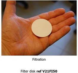 (aspir. chir. AS64R) FILTRE antibact hydrophobe, 1pc V21FI50