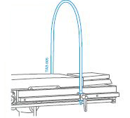 (table d'op. Stéris) ARCEAU D'ANESTHESIE, souple TAB005