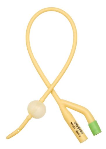 URINARY CATHETER, FOLEY 2 way, balloon, sterile, s.u., CH14