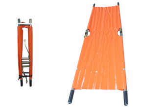 STRETCHER, foldable along length/width, alu,4 feet, 215x58cm
