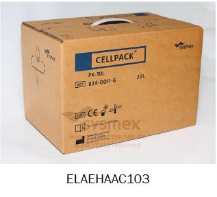 (HA Sysmex KX21-XP300-XQ320) CELL PACK, 20 l bottle