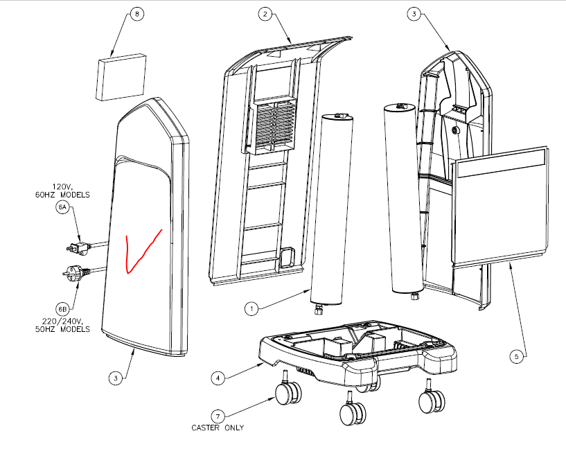 (conc. NL Intensity 10l) CABINET, SIDE PANEL CA036-14