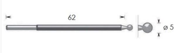 (ESU MS2P/MC2) ELECTRODE mono, ball Ø 5mm ,reusable V11B5CI