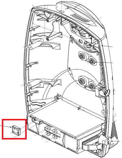 (conc. Eclipse 3/5) COOLING FAN 1074-SEQ