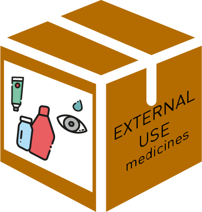 (mod Salle d'Op.) MEDICAMENTS USAGE EXTERNE