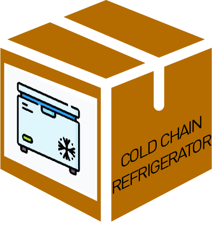 (mod hospital pharmacy) COLD CHAIN, refrigerator, 94 liters