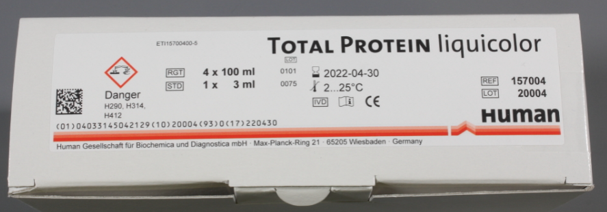 (spectrophotomètre) KIT, PROTEINES liquicolor 4x100ml 157004