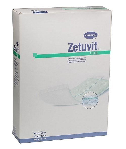 ABSORBENT DRESSING, large, sterile, s.u.