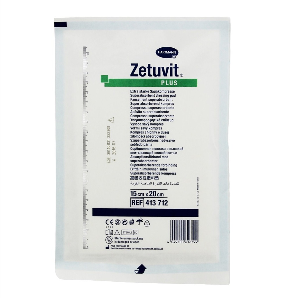 ABSORBENT DRESSING, medium, sterile, s.u.