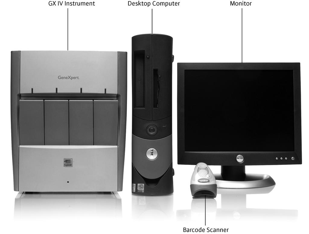 REAL-TIME PCR SYSTEM (GeneXpert GX-IV), 4 mod. 6col+computer