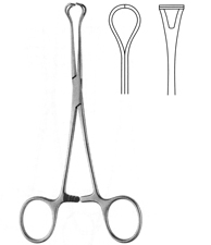 FORCEPS, INTESTINAL, BABCOCK-BABY, 16 cm 50-10-15