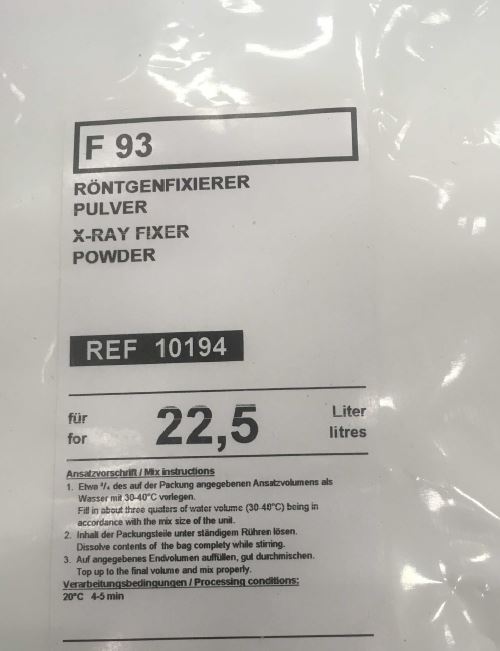 FIXER, X-RAY, powder for 22.5 l