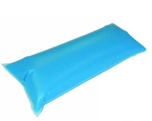 GEL CUSHION, half cylinder, +/- 30x12x8 cm, silicone