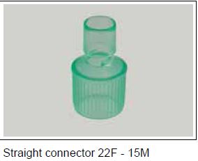 (Diamedica) CONNECTEUR droit, Ø 22Fx15M, 1962000