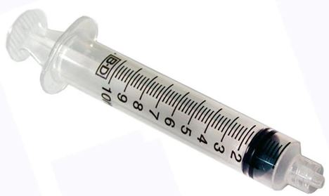 SYRINGE, Luer-lock, 10 ml, s.u.