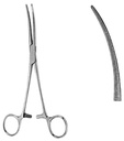 FORCEPS, HAEMOST., CRAFOORD (Coller), 24 cm, curved 16-15-24