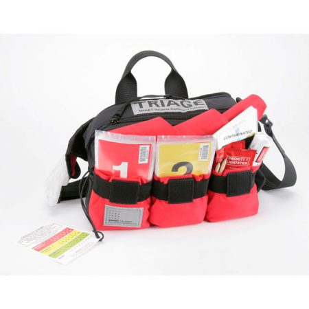 BAG (SMART T.R.I. PACK), red, 3 side-pockets, 35x20x15 cm