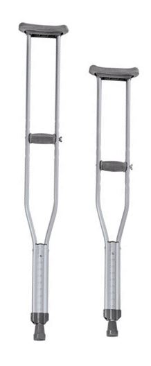 BEQUILLE AXILLAIRE, adulte, hauteur réglable,110-140cm