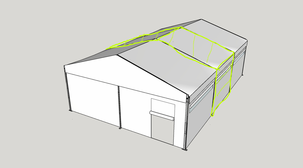 (WRG modulaire, 6m) BACHE ET MATERIEL DE MONTAGE extension