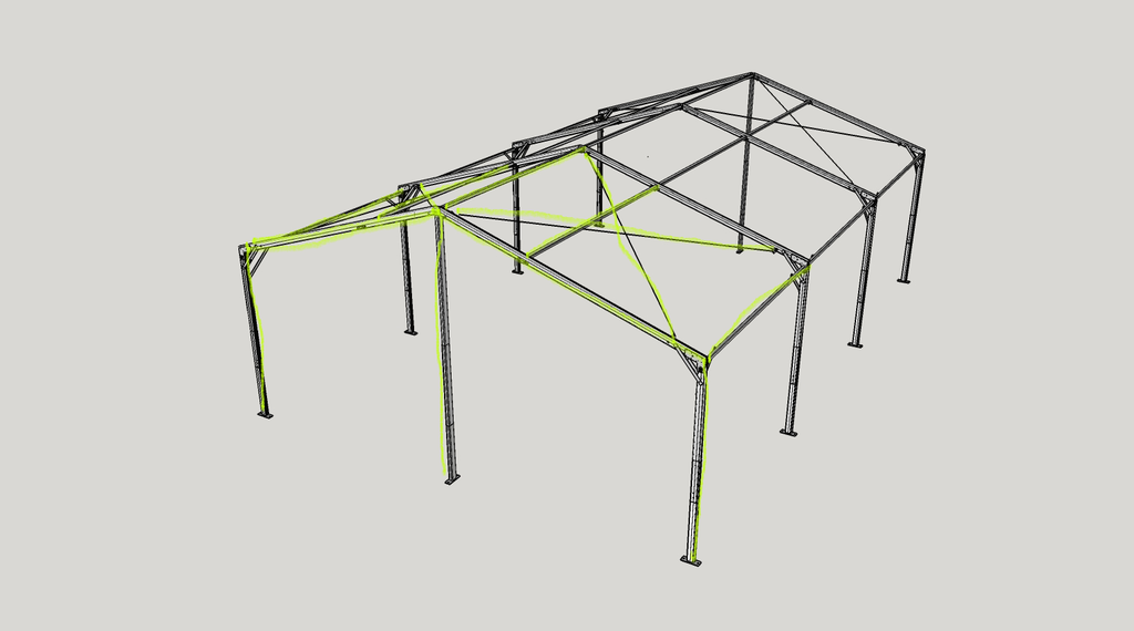 (WRG modulaire, 6m) ARMATURE frontale, alu