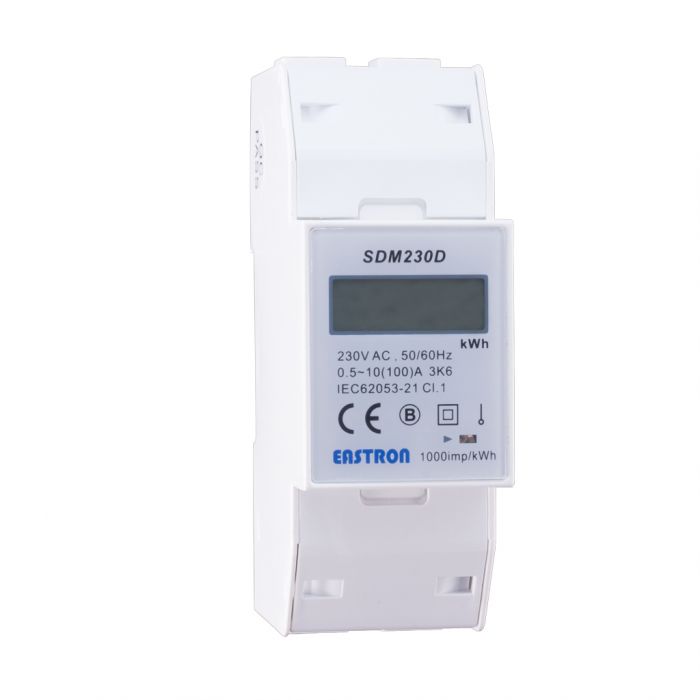 ENERGY METER kWh (Eastron SDM230D) 230V AC, 100A