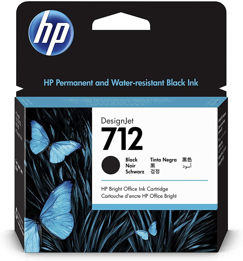 (HP Designjet T630) CARTOUCHE D'ENCRE (3ED71A) 80ml, noire